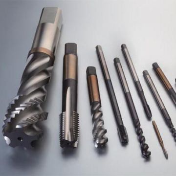 Ti-लेपित DIN371 स्पाइरल पॉइंट HSS मशीन टैप्स M3-M50