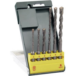 6PCS SDS प्लस हैमर ड्रिल बिट सेट कंक्रीट ग्रेनाइट के लिए
